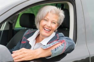 mature woman driver